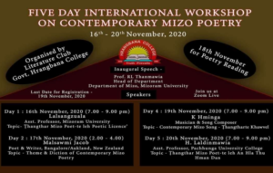 Five – Day International Workshop on Contemporary Mizo Poetry